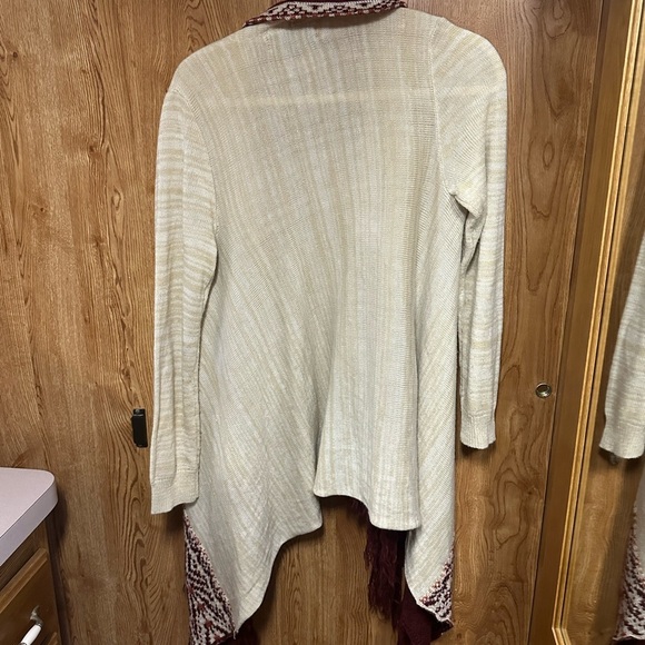 AlmostFamous XL Women's Cardigan OpenFrontShawlPonchoKnitStriped‎ - Picture 6 of 6